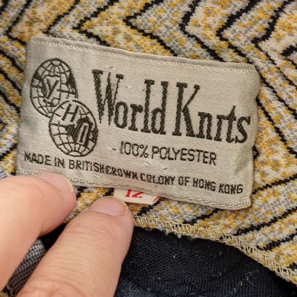 70s Long Fitted Knit Vest Gilet - Picture 4 of 7